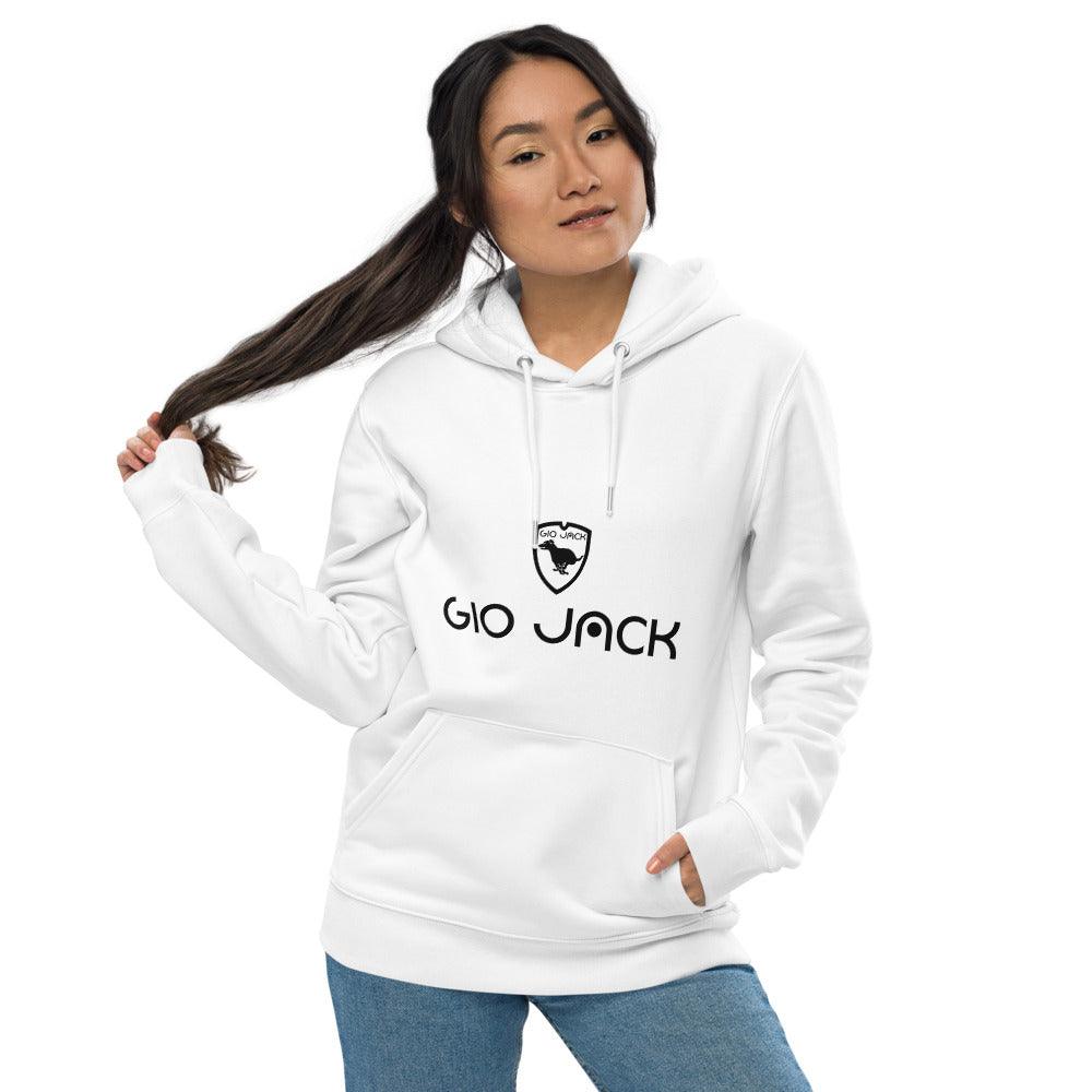 Unisex essential eco hoodie Wom Logs B F GIO JACK