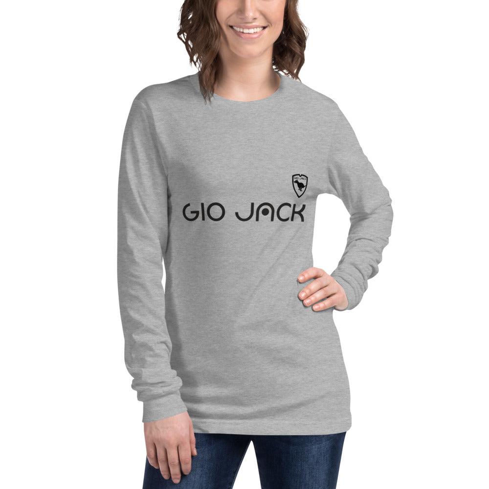 Unisex Long Sleeve Tee Wom Logs B F GIO JACK