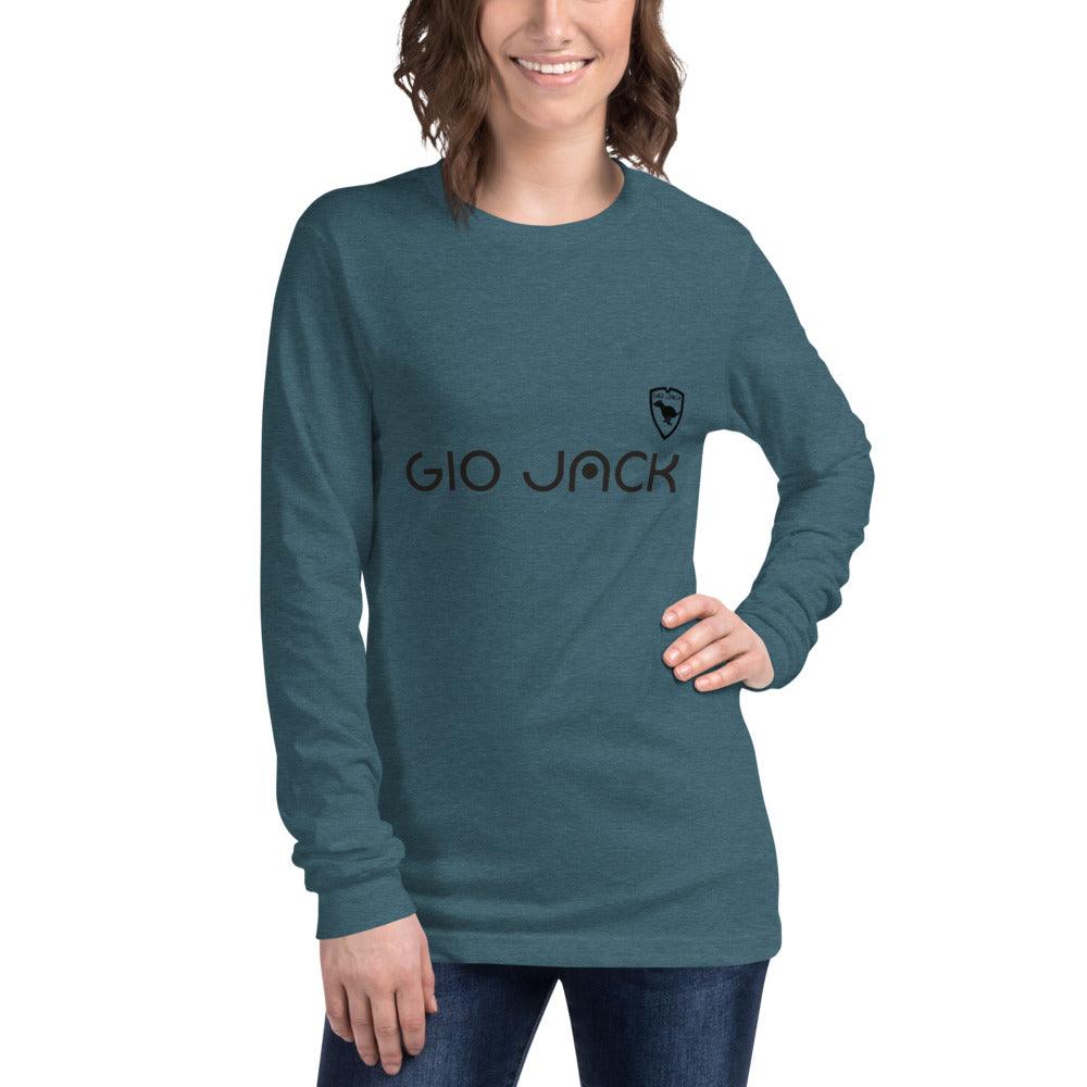 Unisex Long Sleeve Tee Wom Logs B F GIO JACK
