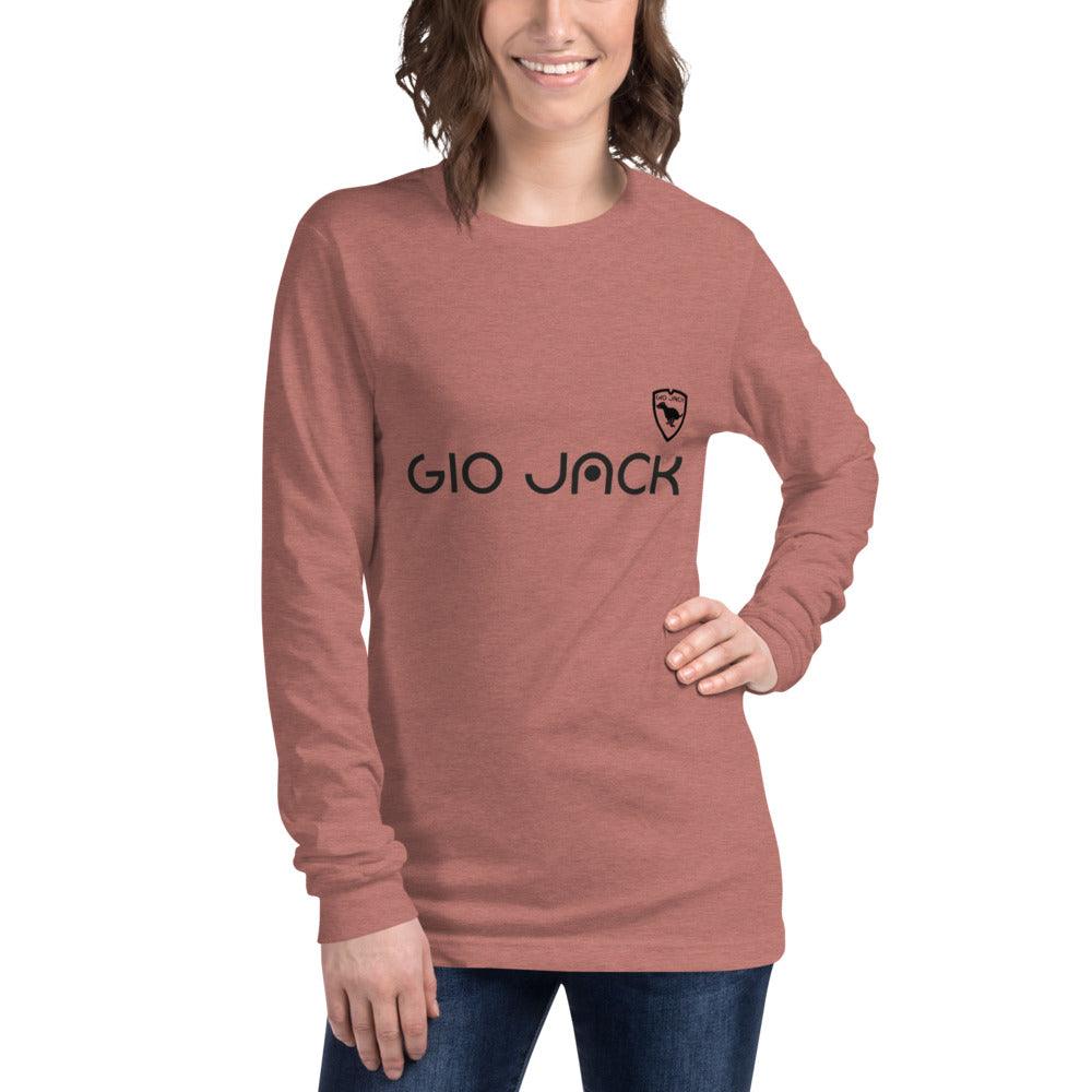 Unisex Long Sleeve Tee Wom Logs B F GIO JACK