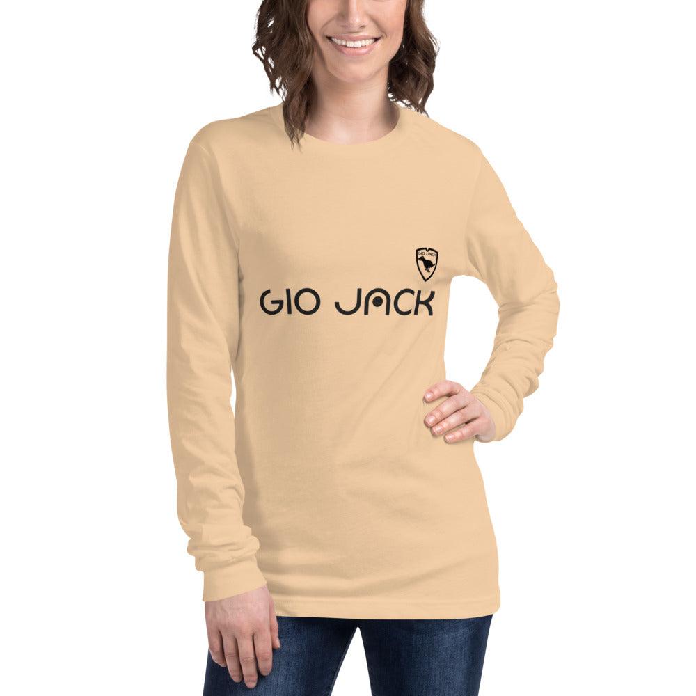 Unisex Long Sleeve Tee Wom Logs B F GIO JACK