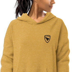 Unisex Sueded Fleece Hoodie Wom Logo 1 B F GIO JACK