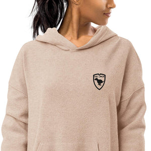 Unisex Sueded Fleece Hoodie Wom Logo 1 B F GIO JACK