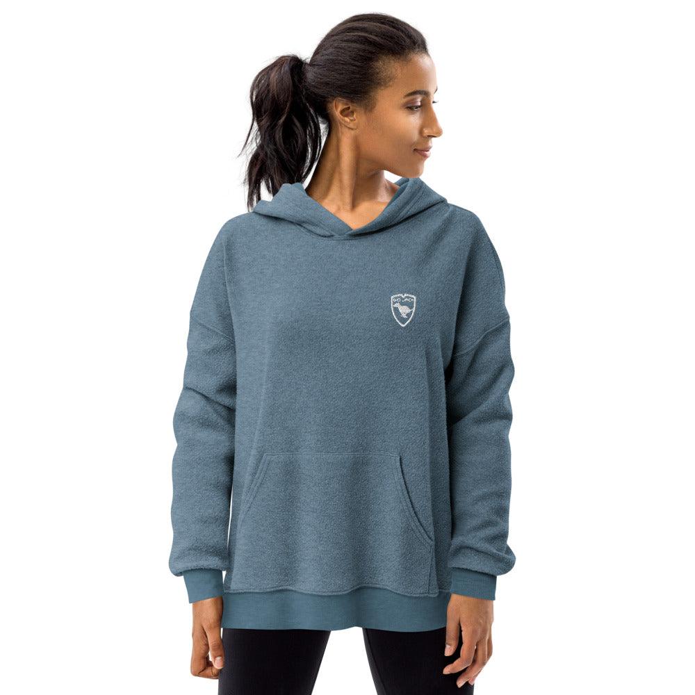 Unisex Sueded Fleece Hoodie Wom Logo 1 W F GIO JACK