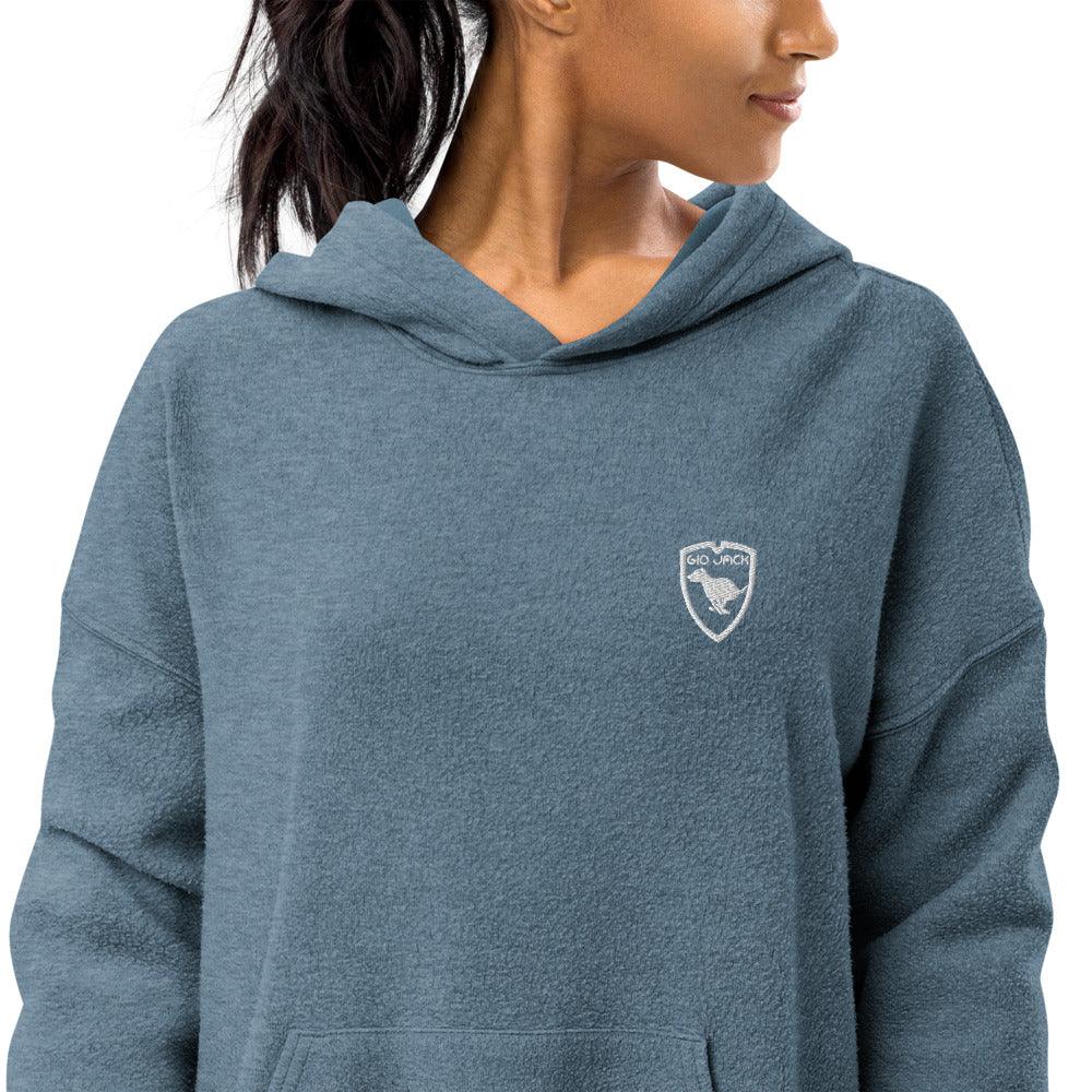 Unisex Sueded Fleece Hoodie Wom Logo 1 W F GIO JACK