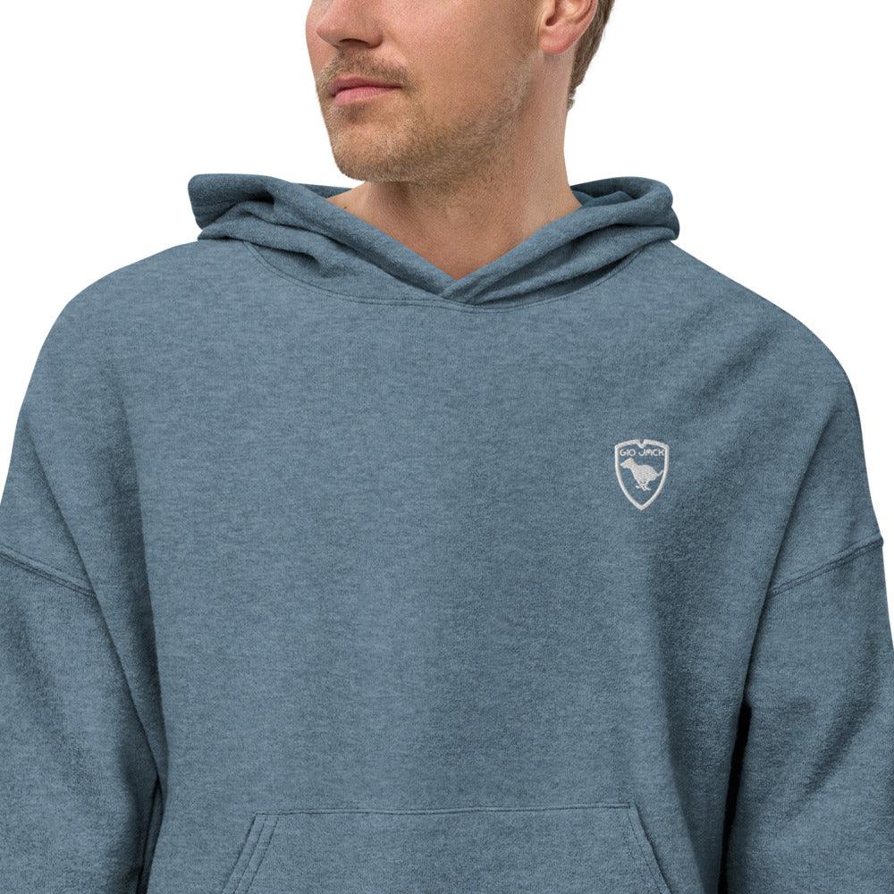 Sueded fleece Hoodie Logo 1 W GIO JACK