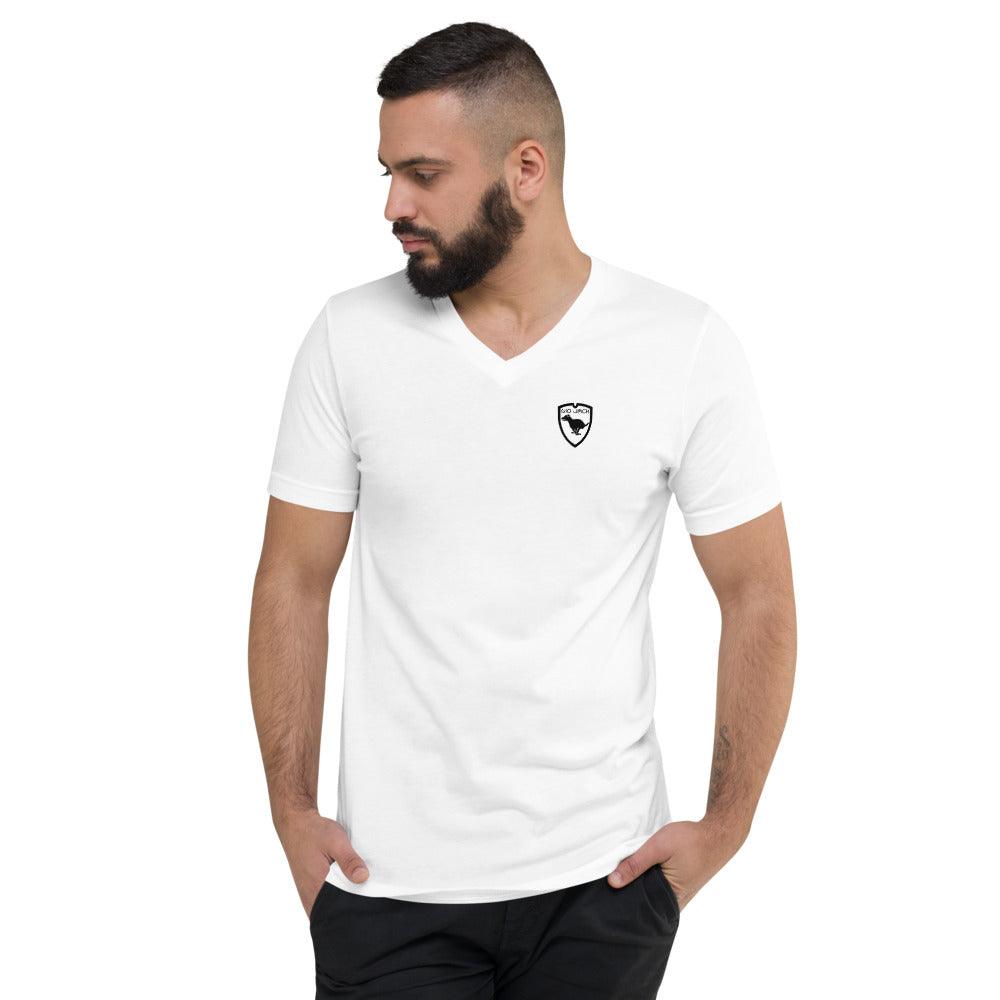 Short Sleeve V-Neck T-Shirt Logo 1 B F GIO JACK