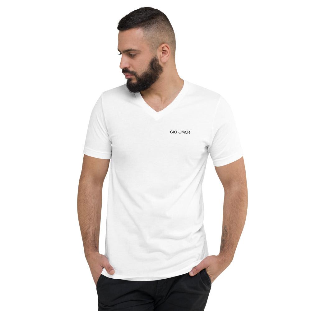 Short Sleeve V-Neck T-Shirt Logs B F GIO JACK
