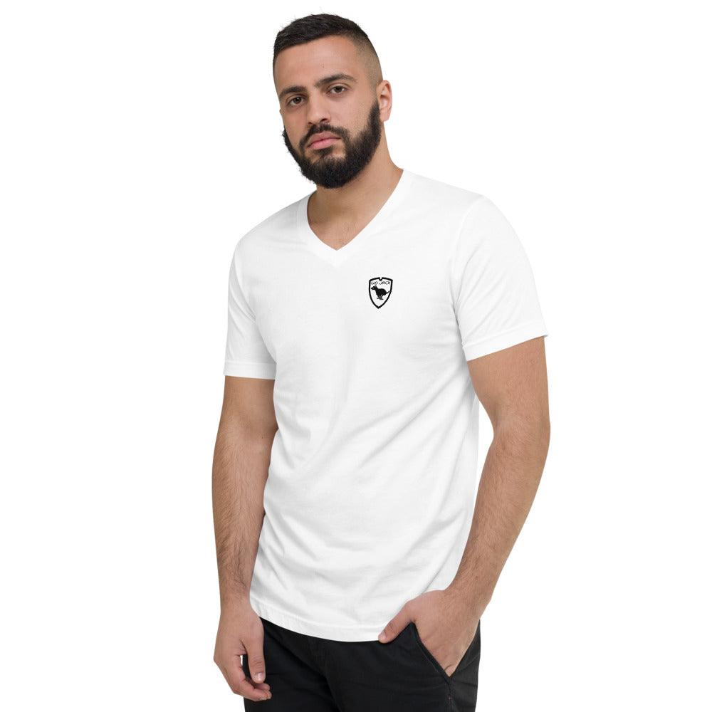 Short Sleeve V-Neck T-Shirt Logo 1 B F GIO JACK