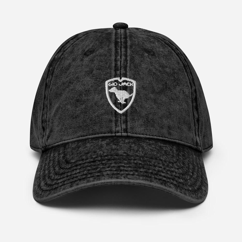 Vintage Cotton Twill Cap Logo 1 W GIO JACK
