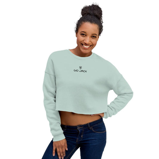 Crop Sweatshirt Wom Logs 1 B F GIO JACK