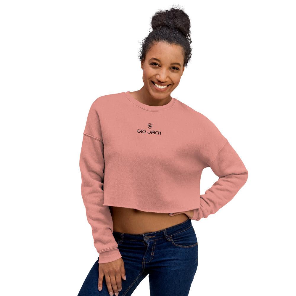 Crop Sweatshirt Wom Logs 1 B F GIO JACK