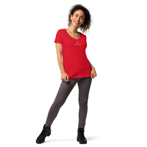 Women’s fitted V-Neck T-Shirt Logs 1 W GIO JACK